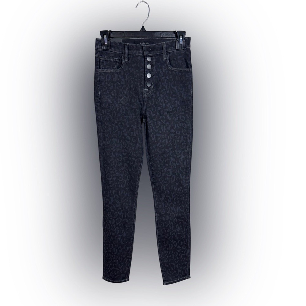 J Brand Women Lillie Jeans Size 24 Savannah Skinny Cropped High Rise‎ Black New